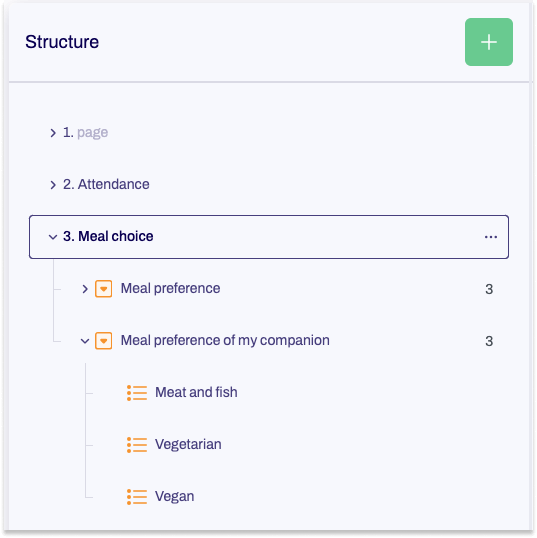 The form tree is shown.