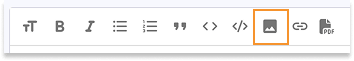 Various symbols are displayed that can be used to apply Markdown in the text.