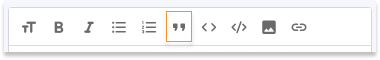 Various symbols are displayed that can be used to apply Markdown in the text.
